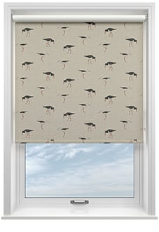 Emily Bond Oyster Catcher, Charcoal - Roller Blind